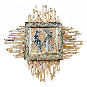Wall tabernacle bicolor brass