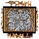 Wall tabernacle in wood & gold and silver-plated brass, Last Supper s2