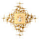 Wall tabernacle in golden brass with image of Jesus s1