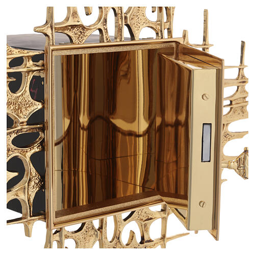 Sacrário de parede latão moldado dourado Jesus 8