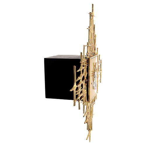 Sacrário de parede latão moldado dourado Jesus 11