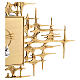 Sacrário de parede latão moldado dourado Jesus s5