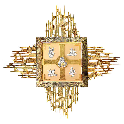 Wandtabernakel Messing mit Evangelisten 1