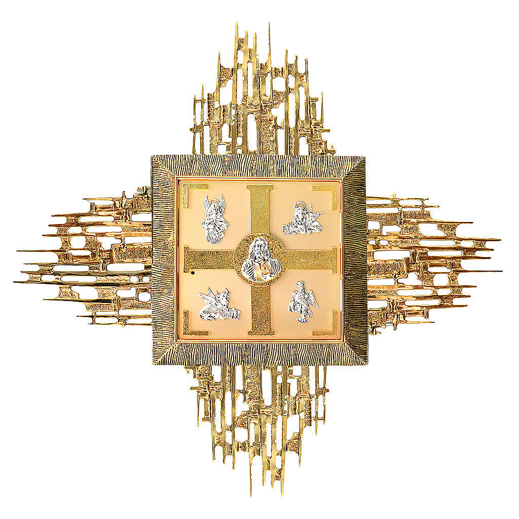 Wall tabernacle in cast brass with Evangelists online sales on