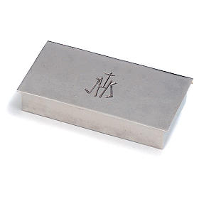 Box for tabernacle keys in silver brass with IHS symbol, by Molina