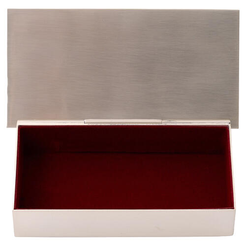 Box for tabernacle keys in silver brass with IHS symbol, by Molina 2