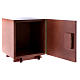 Tabernacle en bois et plaque aluminium IHS 20x20 cm s5