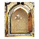 Tabernacle Molina style gotique Créateur et Apôtres laiton bicolore et cuivre 94x56x43 cm s2