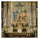 Sacrário Molina estilo barroco Quatro Evangelistas latão dourado 127x76x63,5 cm s4