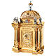 Baroque Molina tabernacle Four Evangelists gold plated brass 50x30x25 in s1