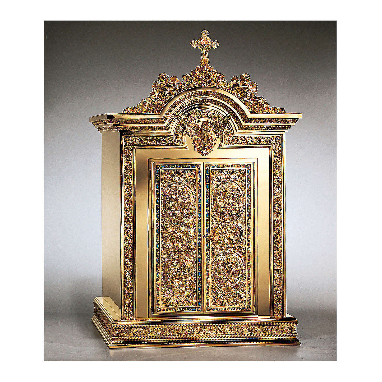 Tabernacle in golden brass, Resurrection and Ascension online sales