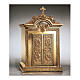 Tabernacle in golden brass, Resurrection and Ascension 86.5x53x54 cm Molina s1
