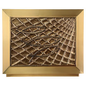 Tabernacle with Miraculous catch of fish by Molina 40x50x30 cm