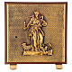 Good Shepherd tabernacle, wood with elm finish and gold plated shell s1