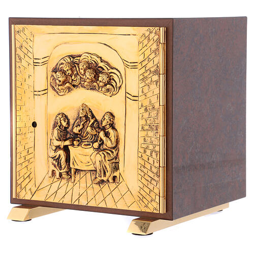 Last Supper tabernacle, wood with red marble finish 3