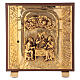 Last Supper tabernacle wood with red marble effect s1