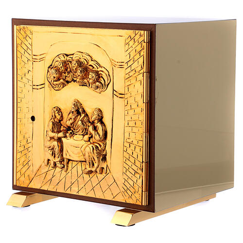 Last Supper tabernacle, wood with gold plated shell 3