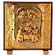 Last Supper tabernacle, wood with gold plated shell s1