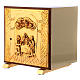 Last Supper tabernacle, wood with gold plated shell s3