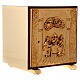 Last Supper tabernacle, wood with gold plated shell s4