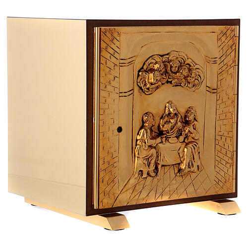 Last Supper wood tabernacle with gold plated case 4