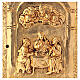 Last Supper wood tabernacle with gold plated case s2