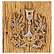 Tabernacolo Calice legno finitura radica di olmo scocca oro s2