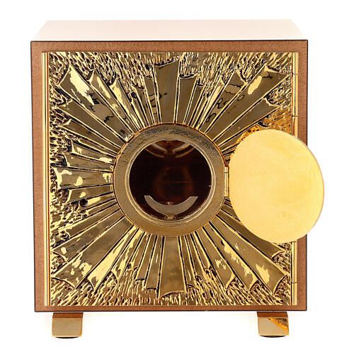 IHS tabernacle, exposition of Blessed Sacrament, gold plated shell 3