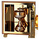 IHS tabernacle, exposition of Blessed Sacrament, gold plated shell s8