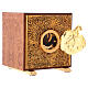 Lamb of God tabernacle, exposition of Blessed Sacrament, elm finish wood s3