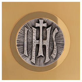 Sacrário de altar latão dourado IHS