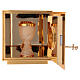Altar tabernacle of gold plated brass IHS s5