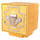 Altar tabernacle of casted brass, IHS gold plated decoration s3