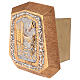 Wall-mounted gold plated tabernacle with Sacraments symbols s3