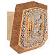 Wall-mounted gold plated tabernacle with Sacraments symbols s6