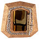 Wall-mounted gold plated tabernacle with Sacraments symbols s7