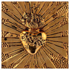 Altar tabernacle, Sacred Heart, gold plated shell