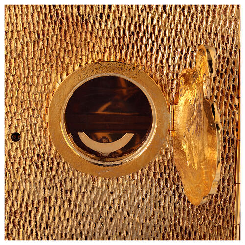 Tabernacolo da Altare esposizione Agnello scocca dorata 4