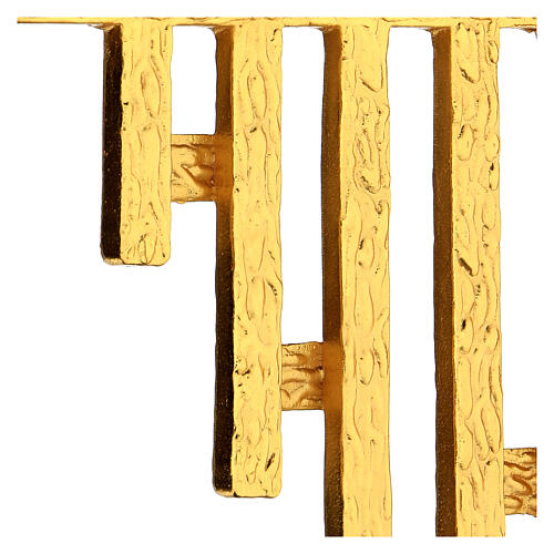 STOCK, Strahlenkranz für Tabernakel, moderner Stil, Messing vergoldet, 30x30 cm 3