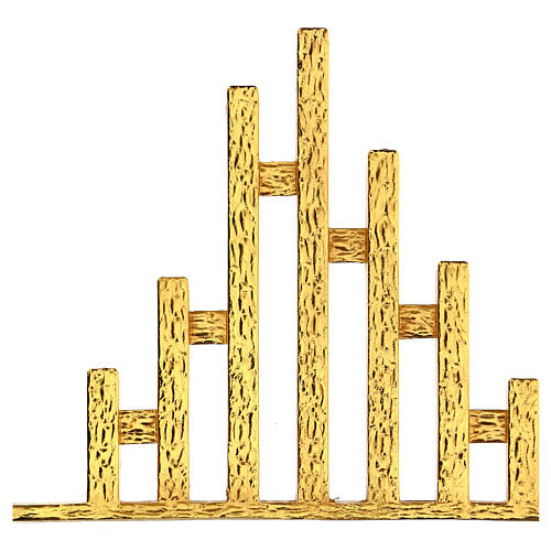 STOCK, Strahlenkranz für Tabernakel, moderner Stil, Messing vergoldet, 30x30 cm 4