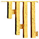STOCK, Strahlenkranz für Tabernakel, moderner Stil, Messing vergoldet, 30x30 cm s3