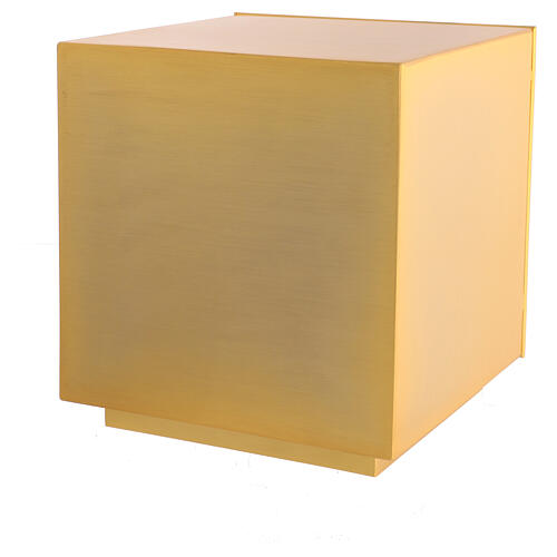 Sacrário raios de luz esmalte branco latão dourado 7