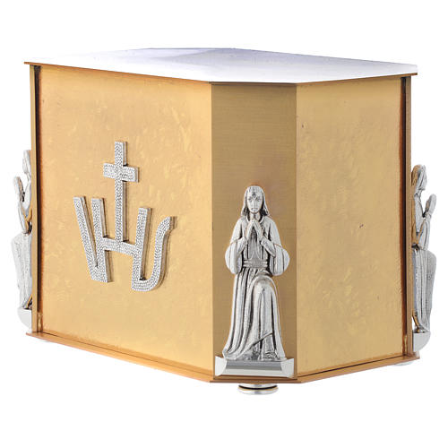 Sacrário para altar Última Ceia dourado 4