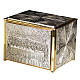 Altar tabernacle, Last Supper - silver plated brass s1