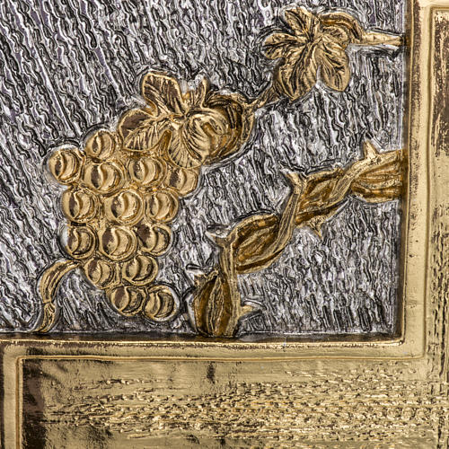 Tabernacolo da mensa ottone bicolore Agnello Immolato 7
