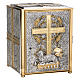 Altar tabernacle with lamb, cross and grapes - two tones s1