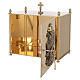 Altar tabernacle in brass plates with Pelican, Molina s3