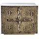 Tabernacolo Molina croce rilievo ottone foglia oro s1