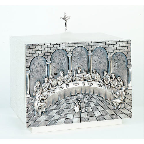 Altar Tabernacle with the last supper in brass, Molina 1