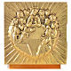 Altar Tabernacle in resin and metal plating with the last supper, Molina s8